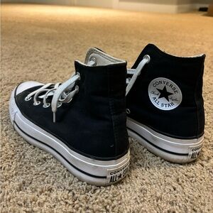 Women’s Black Converse Platforms
